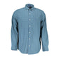 Gant Blue Cotton Pattern Shirt