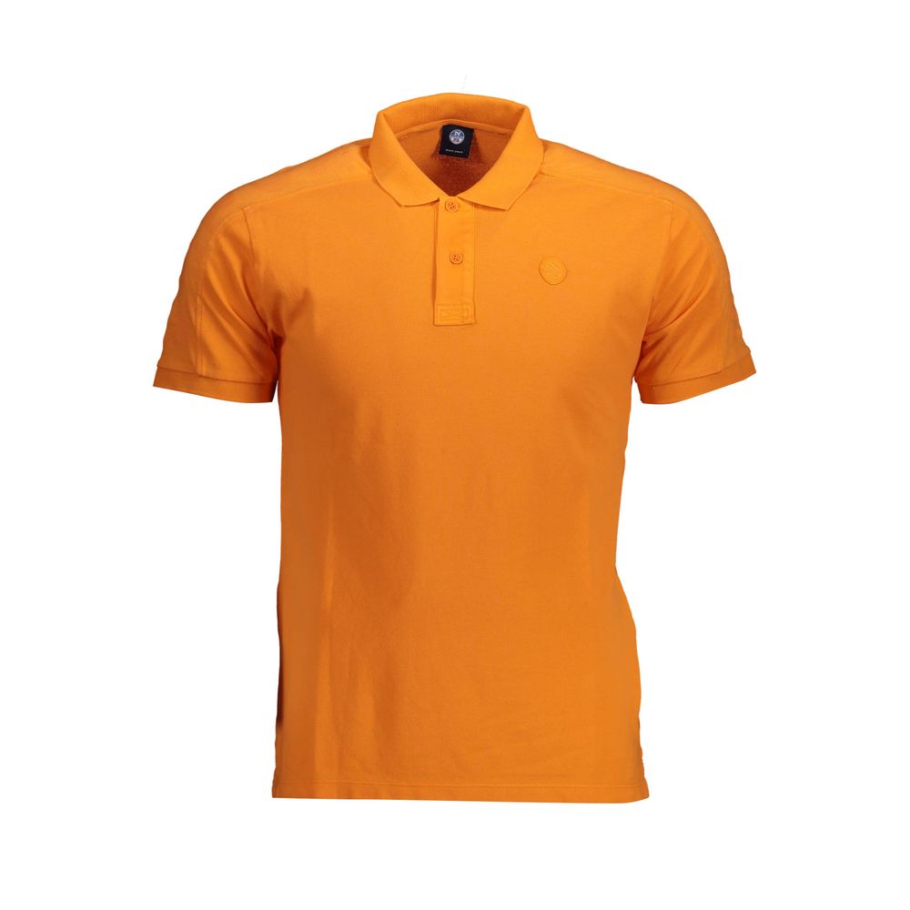 North Sails Orange Cotton Polo Shirt Mens T-Shirt