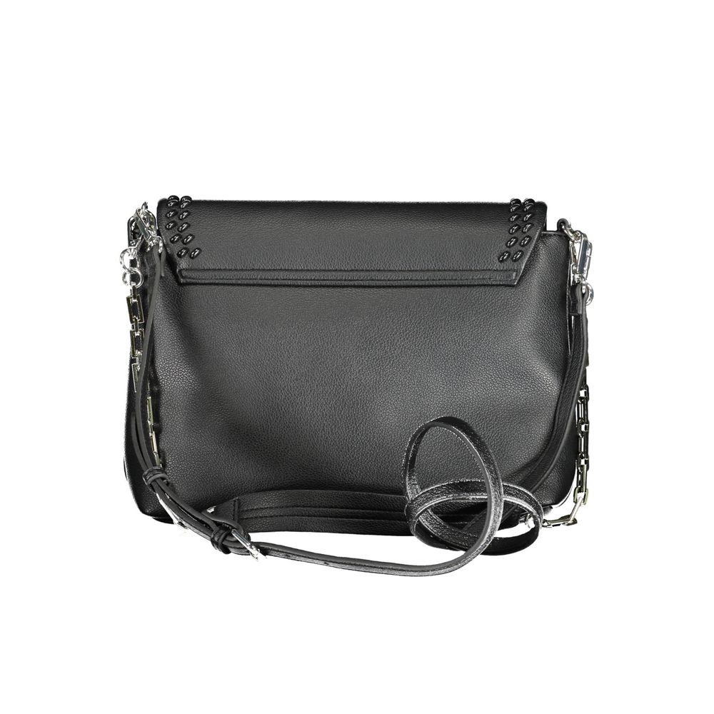 BYBLOS Black Polyurethane Women Handbag Womens Shoulder Bag