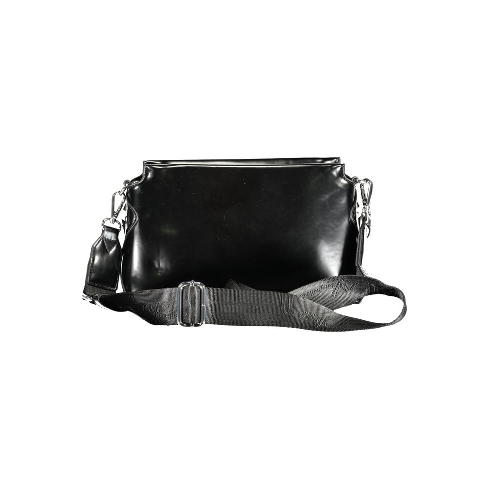 BYBLOS Black Polyurethane Women Handbag Womens Shoulder Bag