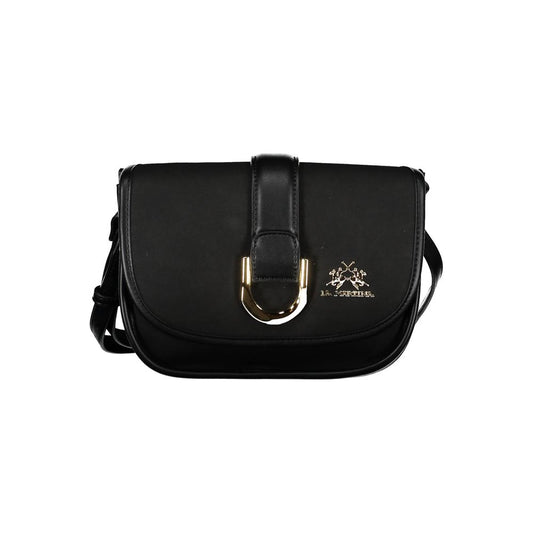 La Martina Black Polyethylene Handbag Womens Shoulder Bag