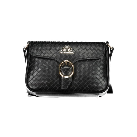 La Martina Black Polyethylene Handbag Womens Shoulder Bag