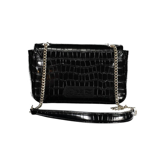 La Martina Black Polyethylene Handbag Womens Shoulder Bag
