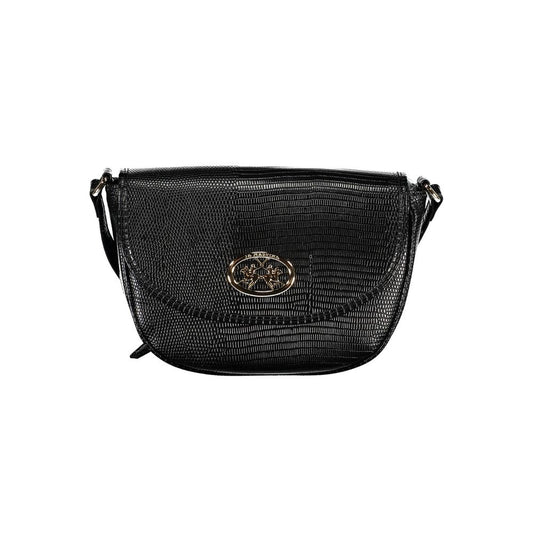 La Martina Black Polyethylene Handbag Womens Shoulder Bag