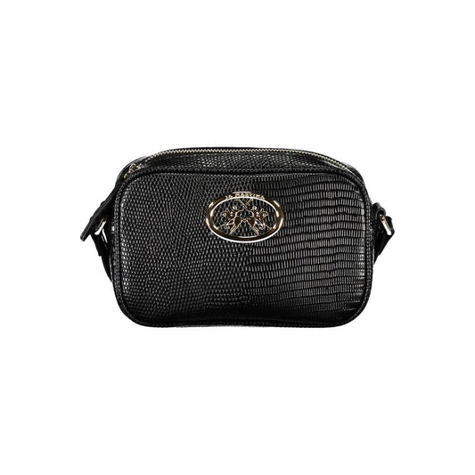 La Martina Black Polyethylene Handbag Womens Shoulder Bag