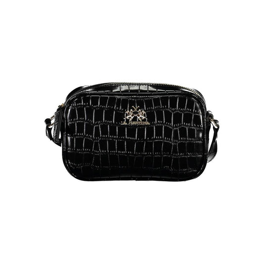 La Martina Black Polyethylene Handbag Womens Shoulder Bag