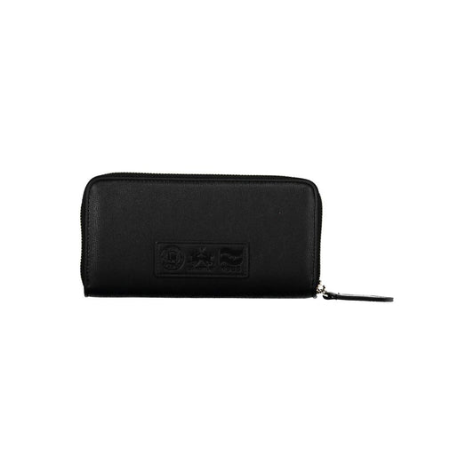 La Martina Black Polyethylene Wallet Womens Wallet