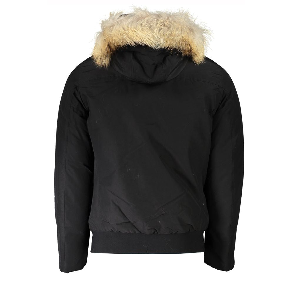 Woolrich Black Cotton Men Jacket Mens Jacket