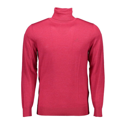 Gant Red Wool Men's Turtleneck Mens Sweater