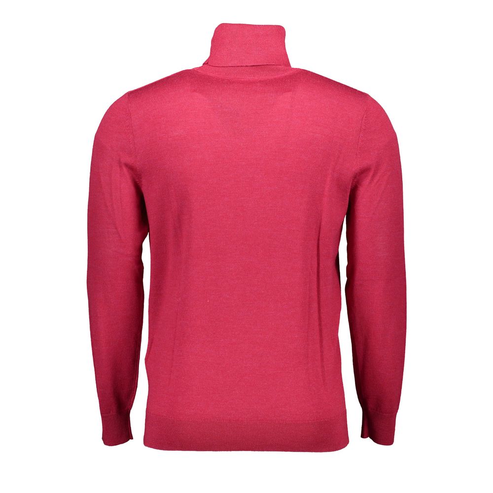 Gant Red Wool Men's Turtleneck Mens Sweater