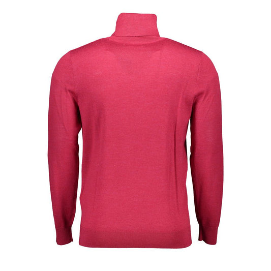 Gant Red Wool Men's Turtleneck Mens Sweater