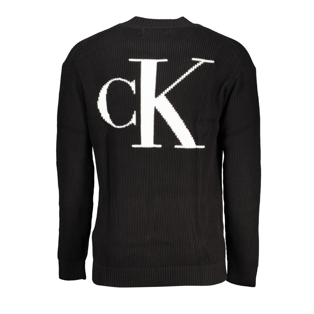 Calvin Klein Black Cotton Men Sweater Mens Sweater