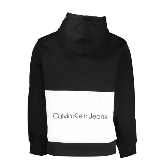 Calvin Klein Black Polyester Men Sweater with Hood