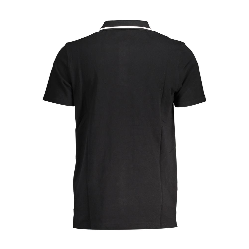 Fila Black Cotton Polo Shirt Mens T-Shirt