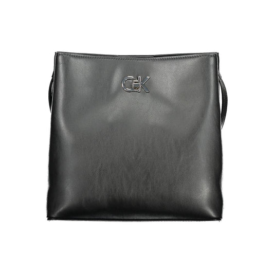 Calvin Klein Black Polyester Handbag Womens Shoulder Bag