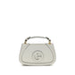 Gucci White Calf Leather Bos Taurus Handbag