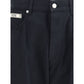 Moschino Black Cotton Casual Pants