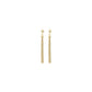 Saint Laurent Bo Pompons Chaines Brass Metal Womens Earrings