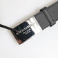 Dolce & Gabbana Black Leather Classic Metal Logo Buckle Belt