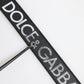 Dolce & Gabbana Black Polyester Leather Metal Buckle Belt