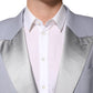 Dolce & Gabbana Gray Wool Single Breasted Men Suit Blazer