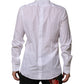 Dolce & Gabbana White Bib Cotton Poplin GOLD Men Formal Shirt