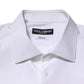 Dolce & Gabbana White Bib Cotton Poplin GOLD Men Formal Shirt