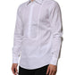 Dolce & Gabbana White Poplin Cotton Formal Men Dress Shirt