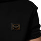 Dolce & Gabbana Black Sleeveless Hooded Logo Plaque Jacket