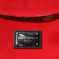 Dolce & Gabbana Red Sleeveless Logo Plaque Vest Jacket