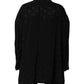 Dolce & Gabbana Black Polyester Logo Monogram Coat Jacket
