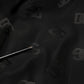 Dolce & Gabbana Black Polyester Logo Monogram Coat Jacket