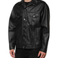 Dolce & Gabbana Black Polyester Button Down Biker Jacket