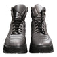 Dolce & Gabbana Silver Padded Mid Calf Lace Up Boots Shoes