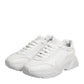 Dolce & Gabbana White Leather Daymaster Low Top Sneakers Shoes