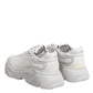 Dolce & Gabbana White Leather Daymaster Low Top Sneakers Shoes