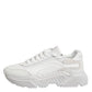 Dolce & Gabbana White Leather Daymaster Low Top Sneakers Shoes
