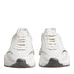 Dolce & Gabbana White Daymaster Leather Low Top Sneakers Shoes