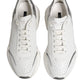Dolce & Gabbana White Daymaster Leather Low Top Sneakers Shoes