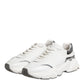 Dolce & Gabbana White Daymaster Leather Low Top Sneakers Shoes