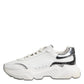Dolce & Gabbana White Daymaster Leather Low Top Sneakers Shoes