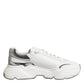 Dolce & Gabbana White Daymaster Leather Low Top Sneakers Shoes