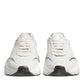Dolce & Gabbana White Daymaster Leather Low Top Sneakers Shoes