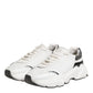 Dolce & Gabbana White Daymaster Leather Low Top Sneakers Shoes
