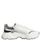 Dolce & Gabbana White Daymaster Leather Low Top Sneakers Shoes