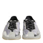 Dolce & Gabbana Black Silver NS1 Men Low Top Sneakers Shoes