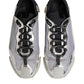 Dolce & Gabbana Black Silver NS1 Men Low Top Sneakers Shoes