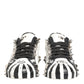 Dolce & Gabbana White Studded Printed Low Top Sneakers Shoes