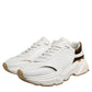 Dolce & Gabbana White Daymaster Leather Low Top Sneakers Shoes