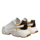 Dolce & Gabbana White Daymaster Leather Low Top Sneakers Shoes